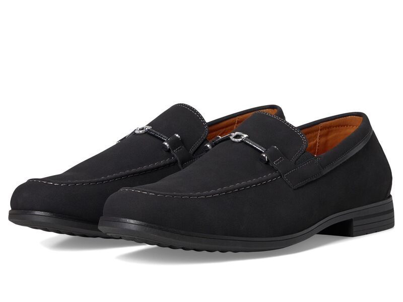 ステイシーアダムス メンズ シューズ スリッポン・ローファー Stacy Adams Richardson Moc Toe SlipOn Black ブラック