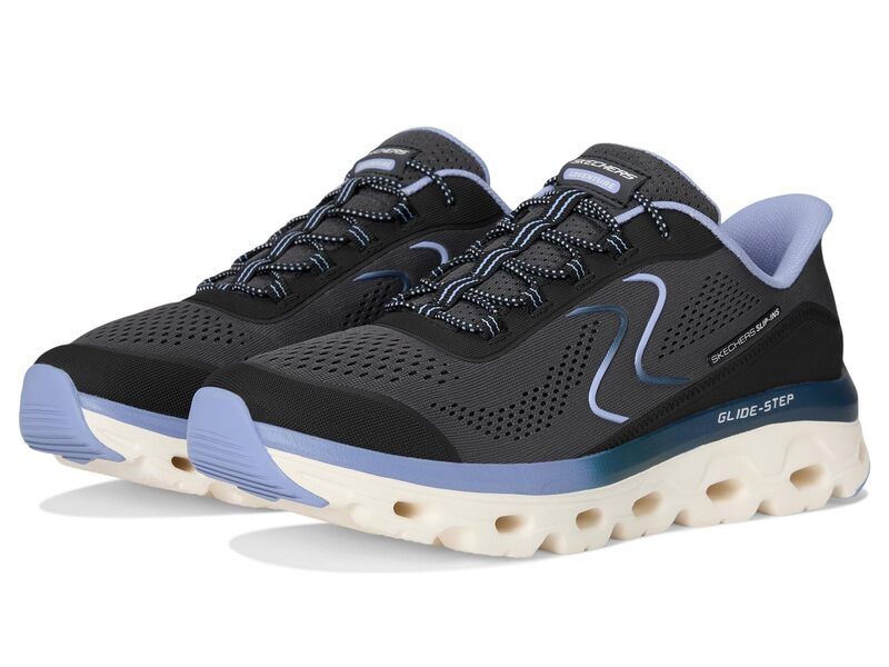 スケッチャーズ レディース シューズ スニーカー SKECHERS Glide Step Sole Hands Free SlipIns BlackBlue ブラック