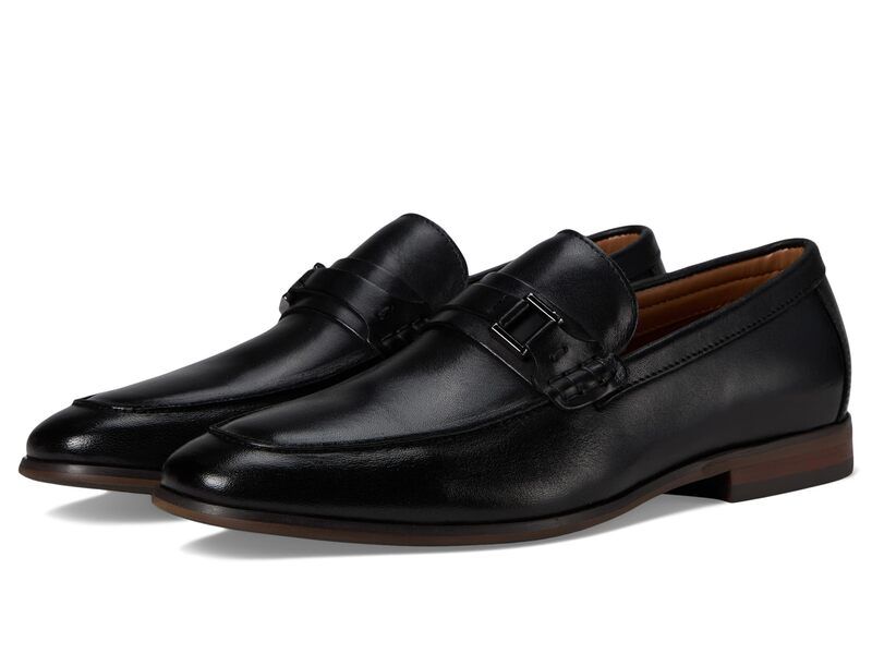 スティーブ マデン メンズ シューズ スリッポン・ローファー Steve Madden Adair Black Leather ブラック