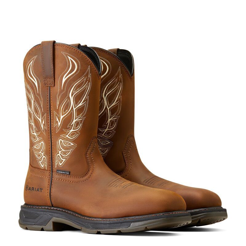 アリアト メンズ シューズ ブーツ・レインブーツ Ariat WorkHog XT Phoenix Carbon Toe Work Boots Distressed Brow