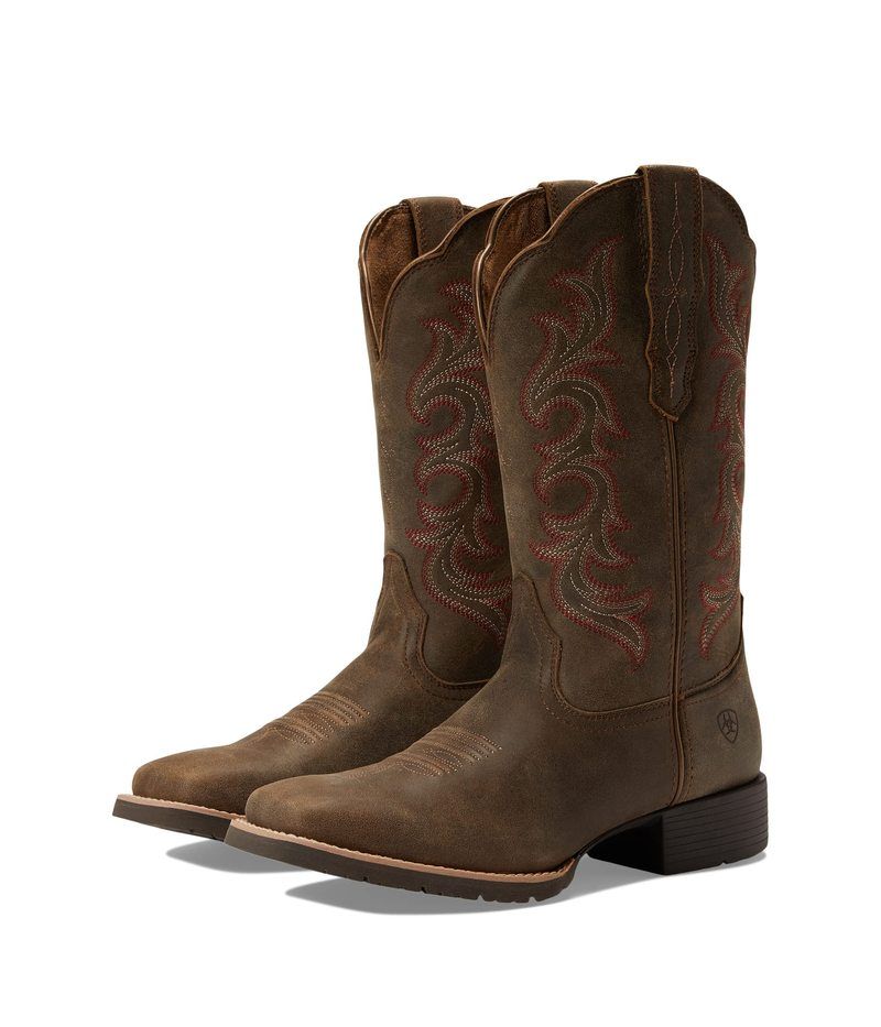 アリアト レディース シューズ ブーツ・レインブーツ Ariat Hybrid Rancher Stretch Fit Western Boot Pebble