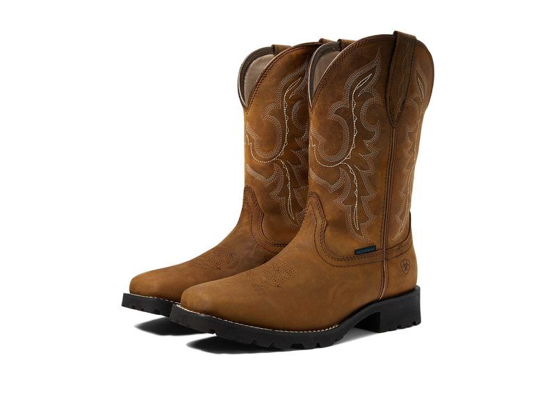 アリアト レディース シューズ ブーツ・レインブーツ Ariat Unbridled Rancher Waterproof Western Boot Oily Distressed
