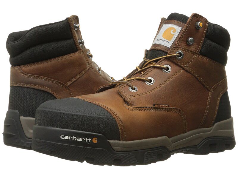 カーハート メンズ シューズ ブーツ・レインブーツ Carhartt 6 Ground Force Waterproof Composite Toe Work Boot Brown Oil Tanne ブラウン