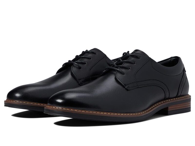 ノンブッシュ メンズ シューズ オックスフォード Nunn Bush Centro Flex Plain Toe Oxford Black ブラック
