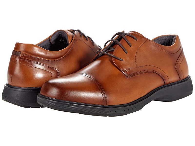 ノンブッシュ メンズ シューズ オックスフォード キャップ Nunn Bush Kore Pro Cap Toe Oxford Cognac