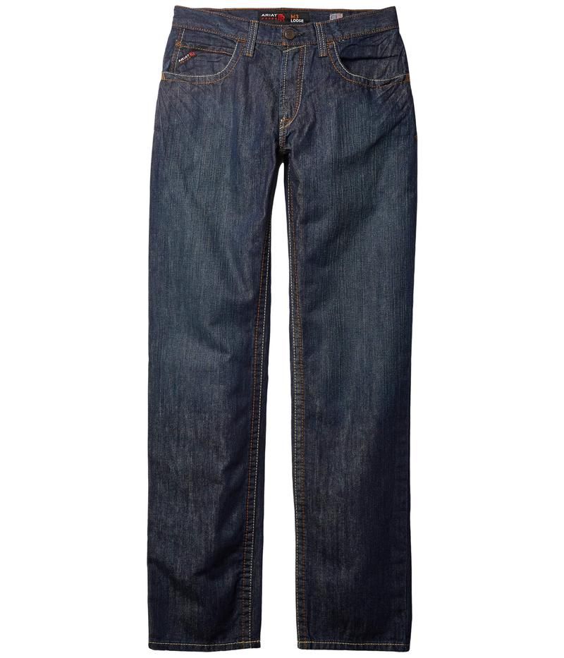 アリアト メンズ ボトムス デニムパンツ ストレート ジーンズ Ariat FR M3 Basic Straight Leg Jeans Shale
