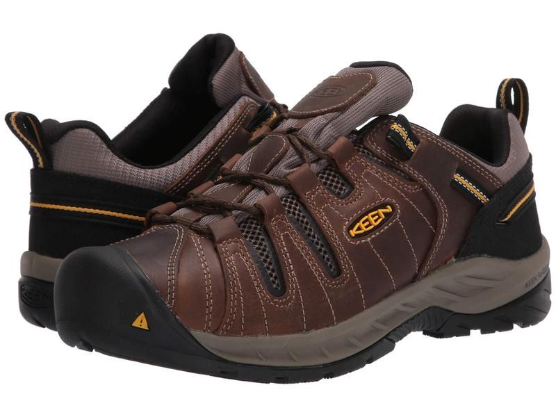 キーン メンズ シューズ スニーカー KEEN Utility Flint II Soft Toe Cascade BrownG ブラウン