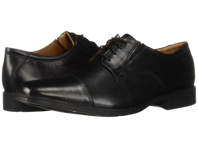 クラークス メンズ シューズ オックスフォード キャップ Clarks Tilden Cap Black ブラック
