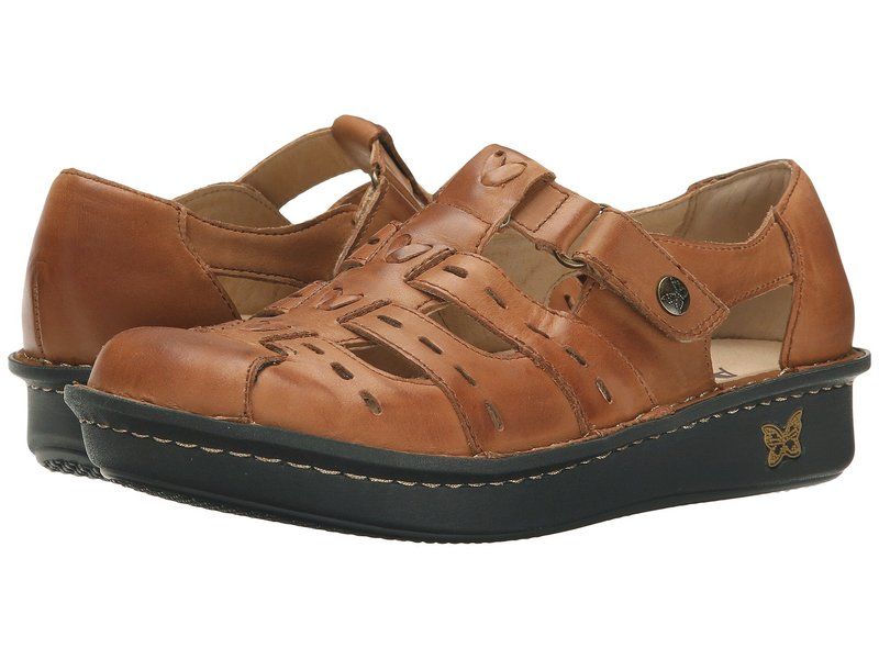 アレグリア レディース シューズ サンダル Alegria Pesca Cognac Leather