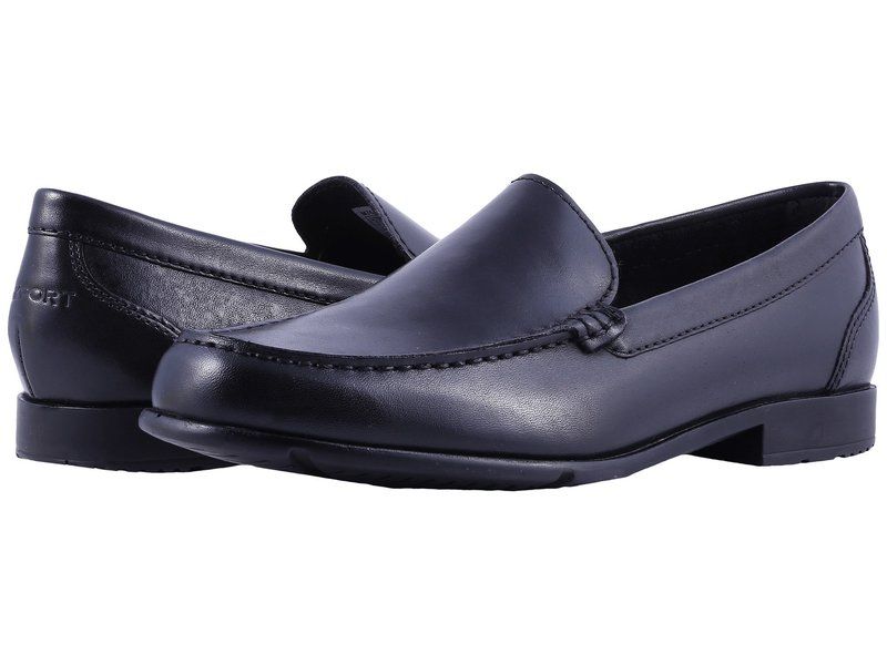 ロックポート メンズ シューズ スリッポン・ローファー Rockport Classic Loafer Lite Venetian Black II ブラック