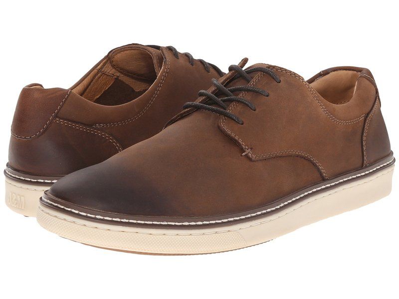 ジョンストンアンドマーフィー メンズ シューズ スニーカー Johnston Murphy McGuffey Casual Plain Toe Sneaker Brown Oiled Ful ブラウン