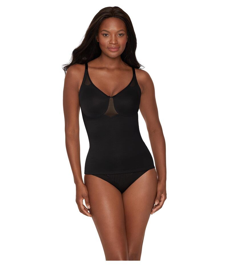 ミラクルスーツ レディース トップス シャツ シアー Miraclesuit Shapewear Extra Firm Sexy Sheer Shaping Underwire Camisole Black ブラック