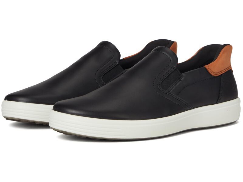 エコー メンズ シューズ スニーカー ECCO Soft 7 Easy Slip On Sneaker BlackCognac ブラック