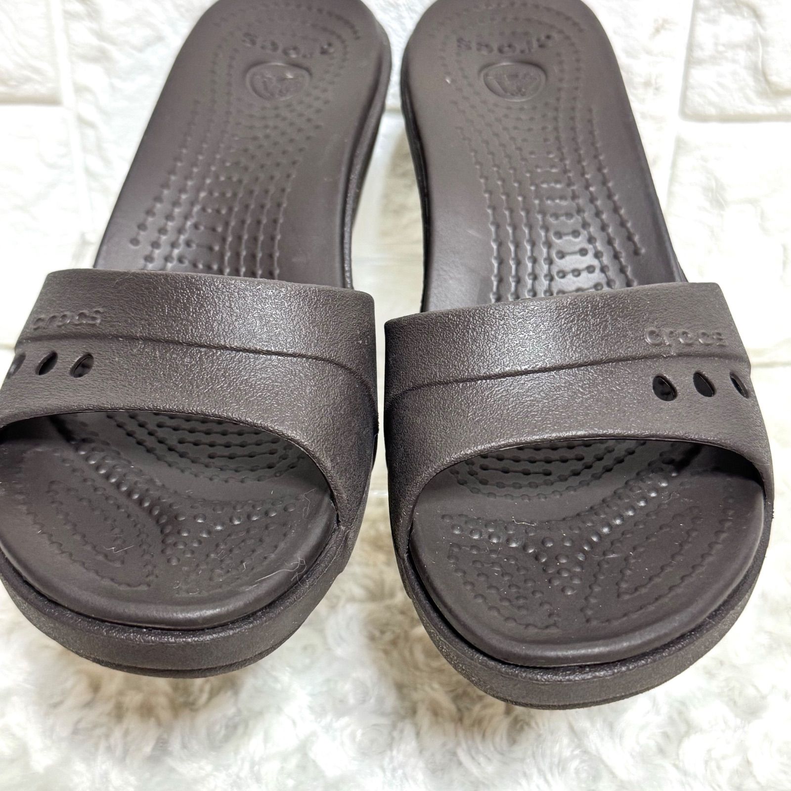 希少✨crocs ササリー ウェッジサンダル W6 廃盤品 美脚効果 希少