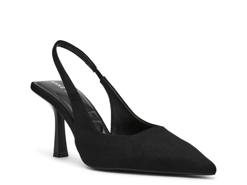 アンクライン レディース シューズ パンプス Anne Klein Itzy Pump Black Suede ブラック