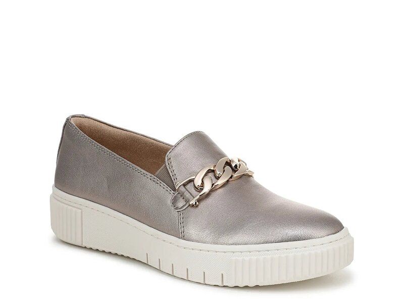ナチュライザー レディース シューズ スリッポン・ローファー スニーカー Naturalizer Trish SlipOn Sneaker Grey グレー