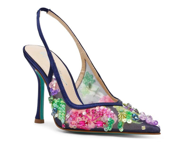 ベッツィジョンソン レディース シューズ パンプス Betsey Johnson Eddie Pump Blue ブルー