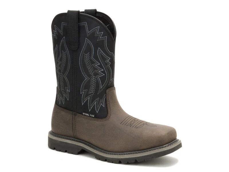 キャタピラー メンズ シューズ ブーツ・レインブーツ Tシャツ Caterpillar Colorado Frontier Steel Toe Work Boot Mens Charcoal Grey チャコール