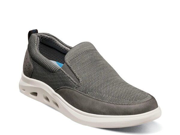 ノンブッシュ メンズ シューズ スリッポン・ローファー スニーカー Nunn Bush Ponte SlipOn Sneaker Mens Grey グレー