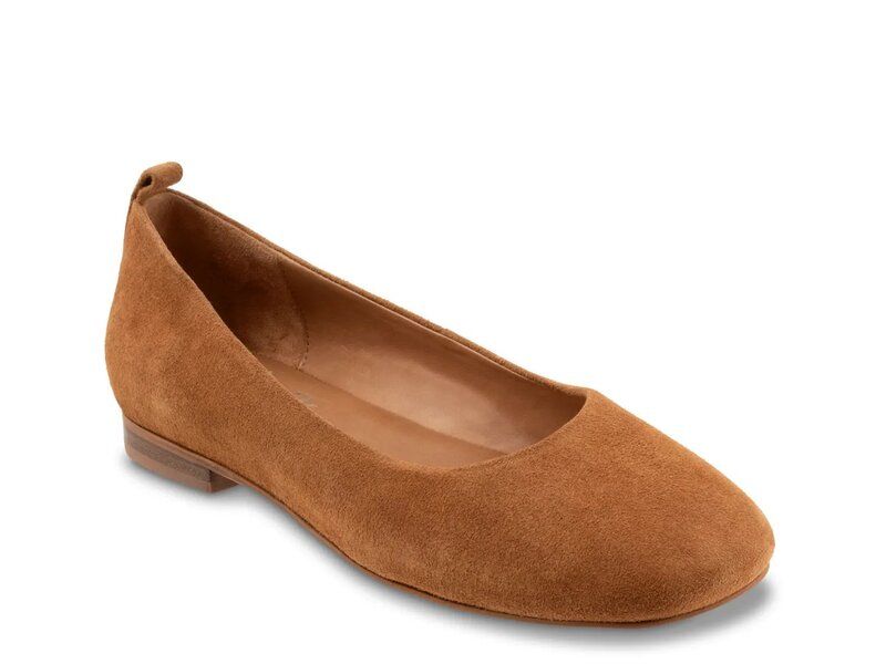ソフトウォーク レディース シューズ パンプス Softwalkiris Ballet Flat Brown Suede ブラウン