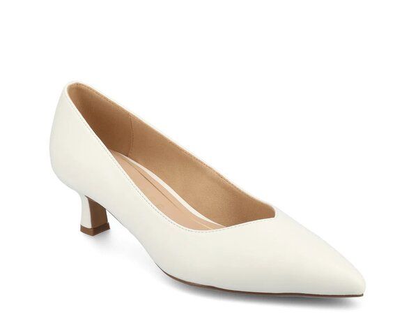 ジャーニー レディース シューズ パンプス Journee Pammie Pump White ホワイト