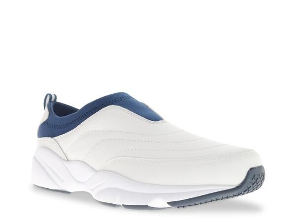 プロペット メンズ シューズ スリッポン・ローファー Propet Stability Work SlipOn WhiteNavy ホワイト