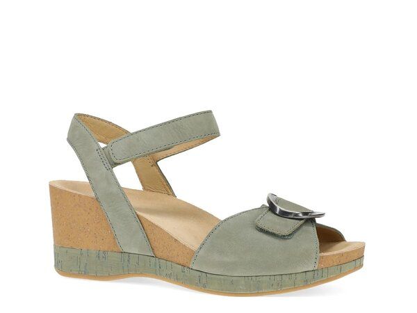 ダンスコ レディース シューズ サンダル Dansko Stella Wedge Sandal Sage Green グリーン