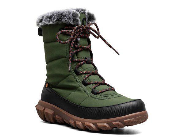 ボグス レディース シューズ ブーツ・レインブーツ Bogs Cedar Quilt Snow Boot Womens Dark Green グリーン