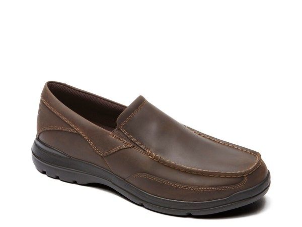 ロックポート メンズ シューズ スリッポン・ローファー Rockport Junction Point SlipOn Chocolate Brown ブラウン