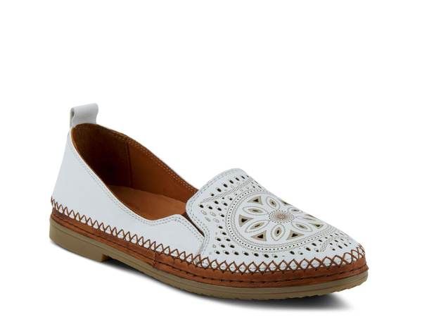 スプリングステップ レディース シューズ スリッポン・ローファー Spring Step Ingrid SlipOn White ホワイト