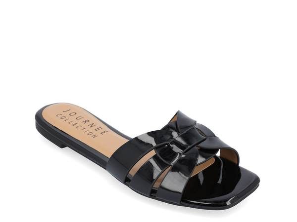 ジュルネ コレクション レディース シューズ サンダル Journee Collection Arrina Slide Sandal Womens Black ブラック