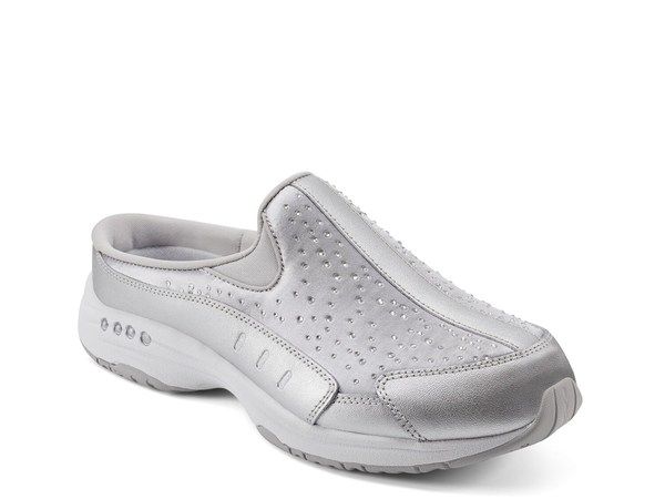 イージースピリット レディース シューズ スリッポン・ローファー Easy Spirit Travelstones SlipOn Silver Metallic シルバー
