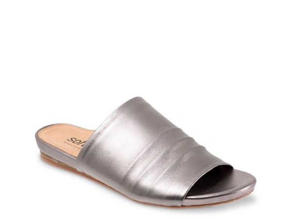 ソフトウォーク レディース シューズ サンダル Softwalk Camano Sandal Silver Metallic シルバー