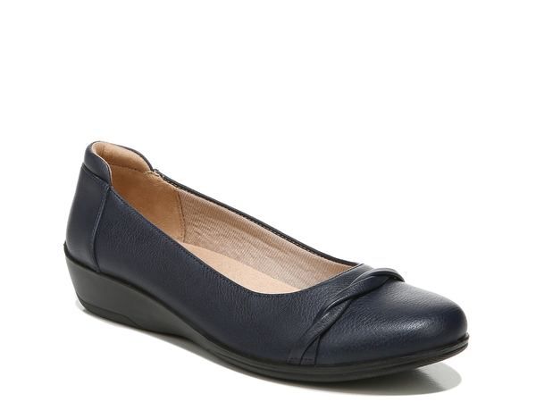 ライフストライド レディース シューズ スリッポン・ローファー LifeStride Impact Wedge SlipOn Blue ブルー