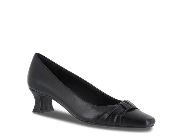 イージーストリート レディース シューズ パンプス Easy Street Waive Pump Black Faux Leather ブラック