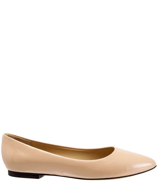 トロッターズ レディース シューズ パンプス Tシャツ レザー Trotters Estee Patent Leather Flats Nude Patent