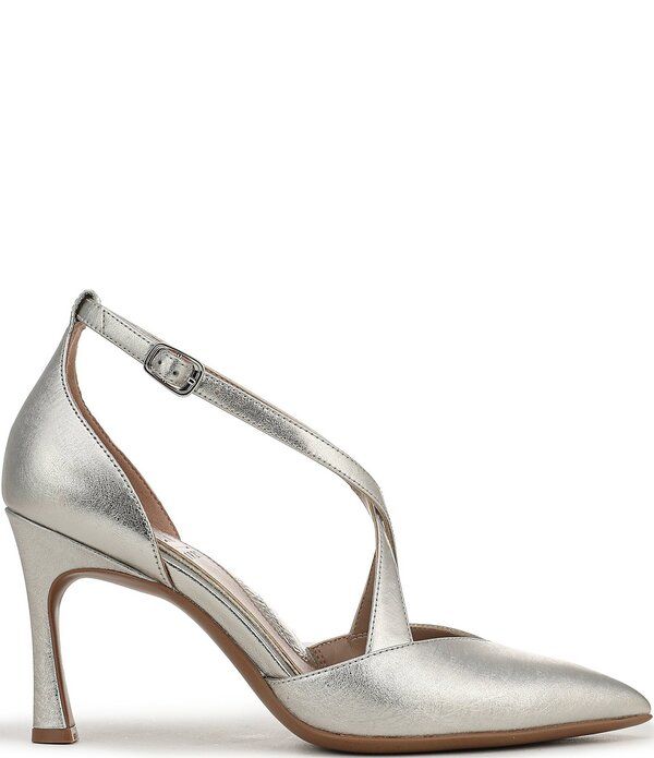 ナチュライザー レディース シューズ パンプス レザー Naturalizer Angelina Leather Pointed Toe Dress Pumpsilver Sand Metallic サンド