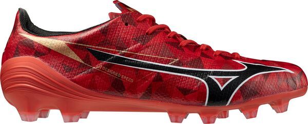 ミズノ メンズ シューズ スニーカー Mizuno Alpha II Japan FG Soccer Cleats RedBlack ブラック