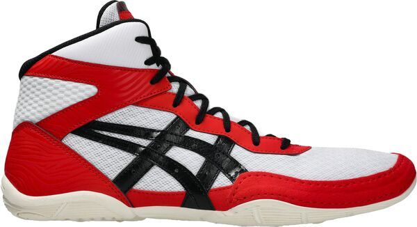 ASICS Mens Shoes Sneakers ASICS Mens MATFLEX 7 Wrestling Shoes White Red