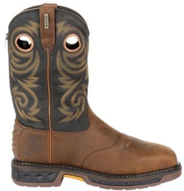 ジョージアブーツ メンズ シューズ スニーカー Tシャツ Georgia Boots Georgia Boot Mens CarboTec LT Steel Toe Waterproof Pull On Work Boot BlackBrown ブラック