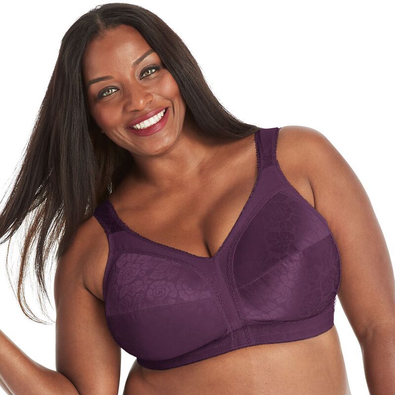 プレイテックス レディース アンダーウェア ブラジャー PlaytexR 18 HourR Ultimate Shoulder Comfort Wireless Bra 4693 Plumajesty プラム