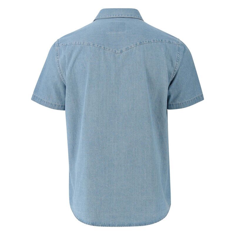 ソログッド メンズ トップス Tシャツ Thorogood Mens Western Short Sleeve Shirt with Snaps Medium Blue Denim デニム