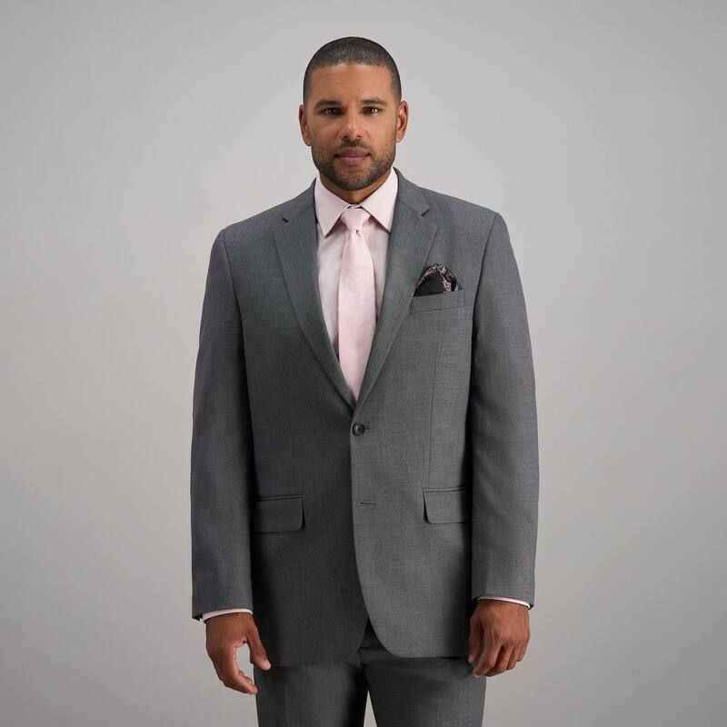 ハガー メンズ アウター ジャケット・ブルゾン Mens Haggar Premium ClassicFit Stretch Suit Jacket Medium Gray グレー