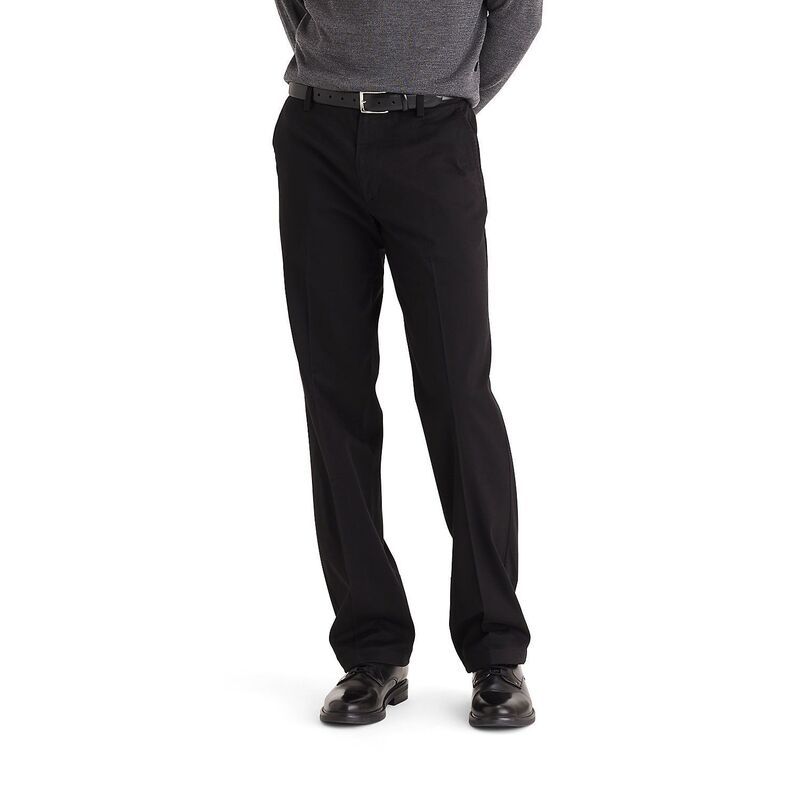 ドッカーズ メンズ ボトムス カジュアルパンツ Mens Dockerstretch Easy Khaki ClassicFit FlatFront Pants Black ブラック