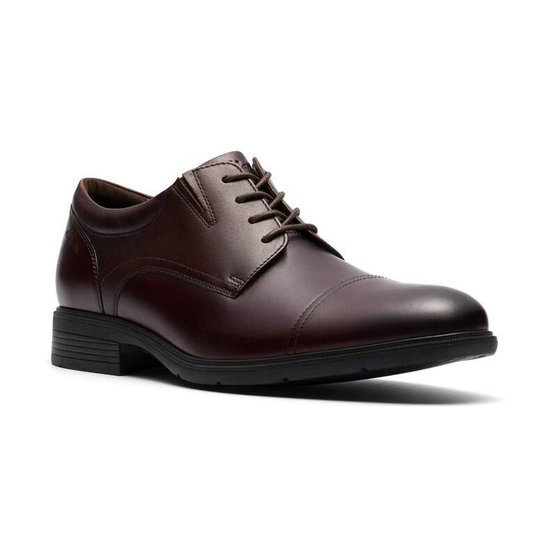 クラークス メンズ シューズ オックスフォード キャップ レザー Clarksteadwell Cap Mens Leather Dresshoes Mahogany Leather