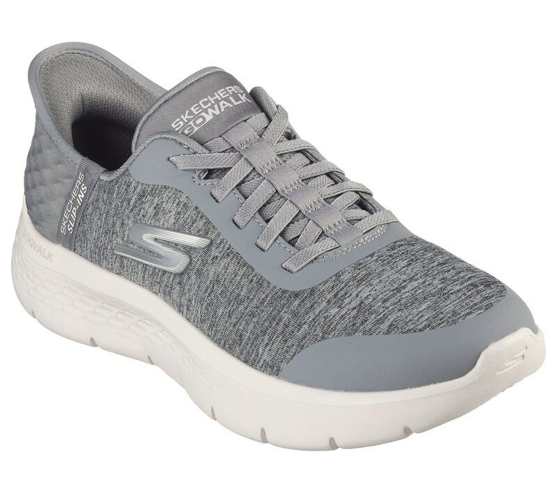 スケッチャーズ レディース シューズ スニーカー Skechers Hands Free Slipins GO WALK Flex Grand Entry Womens Athletic Shoes Grey グレー