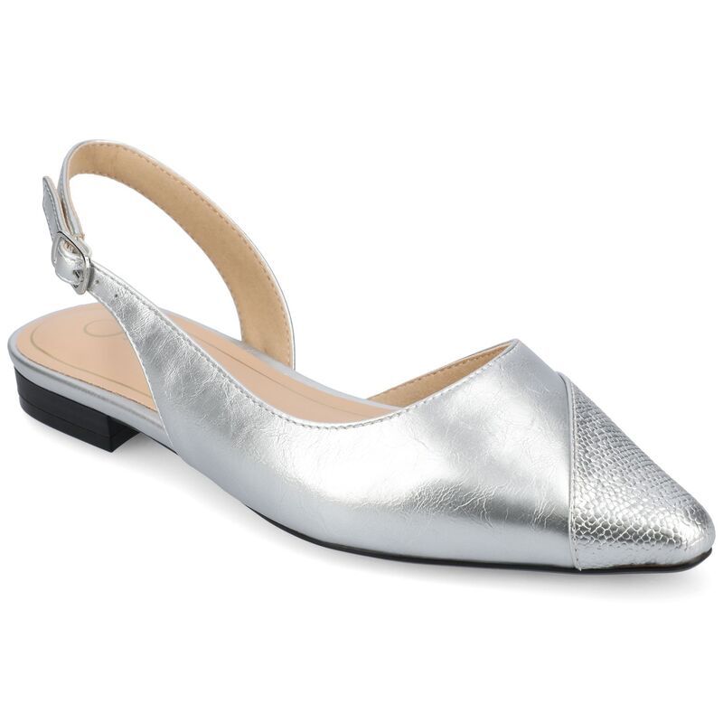 ジャーニー レディース シューズ サンダル Journee Tru Comfort Foam Daphnne Womens Flatsilver シルバー