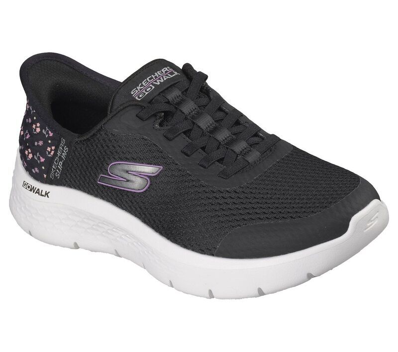 スケッチャーズ レディース シューズ スニーカー Skechers Hands Free Slipins GO WALK Flex Grand Entry Womens Athletic Shoes Black ブラック