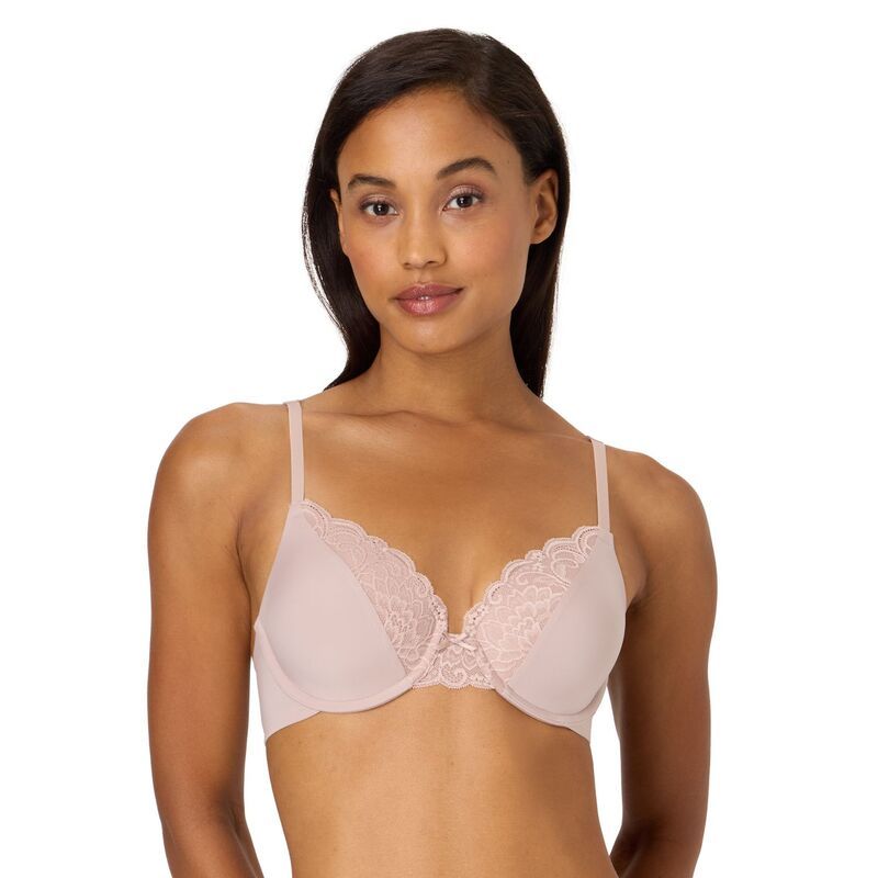 メイデンフォーム レディース アンダーウェア ブラジャー レーストリム レース Maidenform Comfort Devotion Full Coverage Lace Trim Bra 9404 Evening Blush Lace ブラッシュ