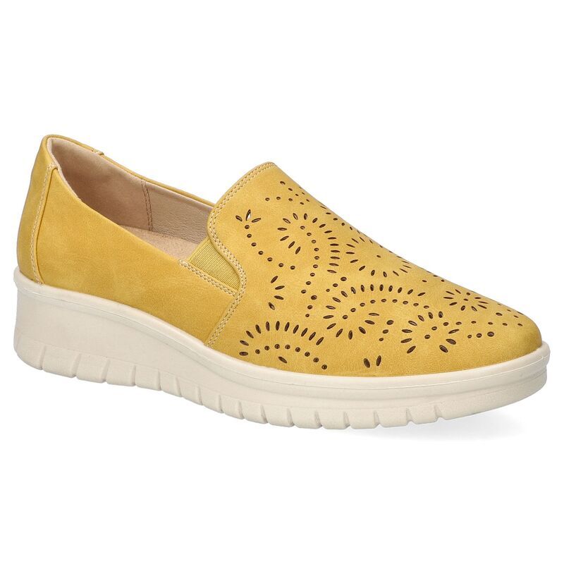 イージーストリート レディース シューズ サンダル Ying by Easy Street Womens Comfort Flats Yellow イエロー